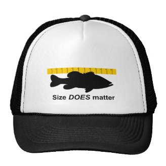 "Size Does Matter" - Funny bass fishing Mesh Hat