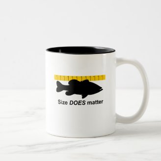 "Size Does Matter" - Funny bass fishing Coffee Mugs