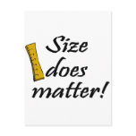 Size Does Matter Postcard