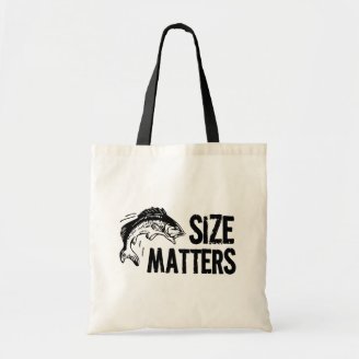 Size Matters! Funny Fishing Design Bag