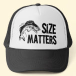 Size Matters! Funny Fishing Design Mesh Hats