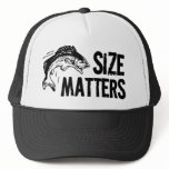 Size Matters! Funny Fishing Design Mesh Hats