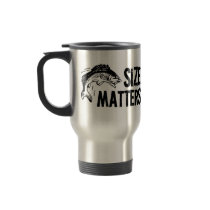 Size Matters! Funny Fishing Design Coffee Mugs