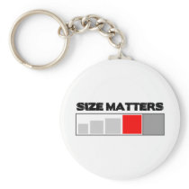 Size Matters - Geocaching Stuff Key Chains
