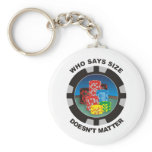 Size Matters keychains