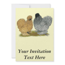 Sizzle Chickens Personalized Invite