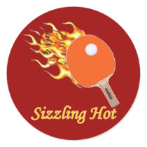 Sizzling Hot Flaming Ping Pong stickers by HappyDoggies Sizzling Hot Flaming Ping Pong stickers