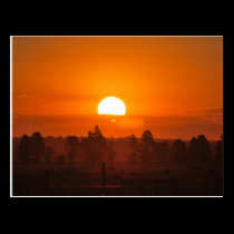 Sizzling sunset postcards