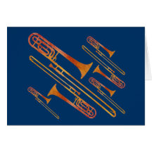 Sizzling Trombones Card