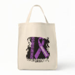 Sjogrens Syndrome Awareness Grunge Ribbon bags