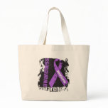 Sjogrens Syndrome Awareness Grunge Ribbon bags