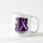 Sjogrens Syndrome Awareness Grunge Ribbon mugs