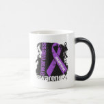 Sjogrens Syndrome Awareness Grunge Ribbon mugs