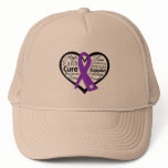 Sjogren's Syndrome Heart Ribbon Collage hats