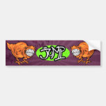 SK8 Dino sticker Bumper Stickers