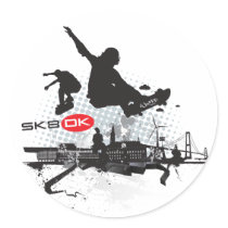 SK8 DK stickers