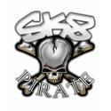 SK8 PIRATE BLACK t-shirts