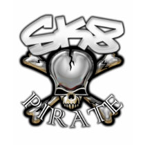 SK8 PIRATE BLACK t-shirts by Earnest SK8 PIRATE BLACK t-shirts