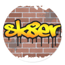 sk8er (skater) graffiti  design  stickers