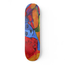 SK8R rainbow girl skateboards