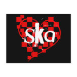 ska : checkered heart : postcards