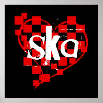 ska : checkered heart : posters