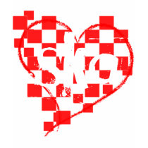 ska. checkered heart. red. t-shirts by asyrum ska. checkered heart. red. t-shirts