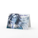 Skadi Merry Yule greeting card by Nellis Eketorp by nellis_eketorp Skadi Merry Yule greeting card by Nellis Eketorp