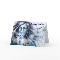 Skadi Merry Yule greeting card by Nellis Eketorp