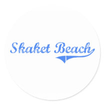 Skaket Beach Massachusetts Classic Design Stickers