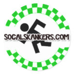 Skankin' (White) stickers