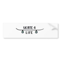 skate 4 life bumper stickers