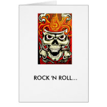 skate deck 1, ROCK 'N ROLL... cards