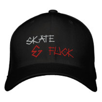 Skate, &, Fuck embroidered hats