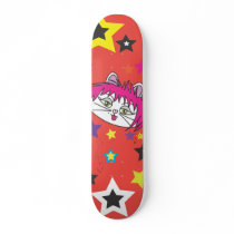 Skate Kitty tangerine deck Skate Board