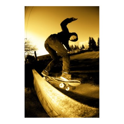 Skate Poster by DanielBrunner