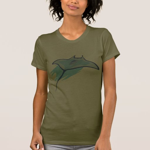 Skate Skates Rays Batoidea Ocean Art Blue Fish Tee Shirts