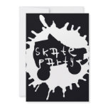 skate splatz party invitation invitations