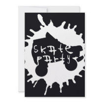 skate splatz party invitation