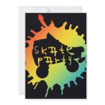 skate splatz party invitation invitations