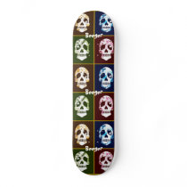 Skateboard - 4 Skull Warhol