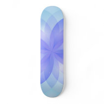 Skateboard abstract lotus flower