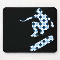 skateboard. argyle silhouettes. mousepads