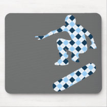 skateboard. argyle silhouettes. mousepads
