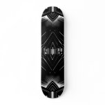 Skateboard Art Deco Black White