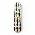 Skateboard Black Yellow White by shanmaree Skateboard Black Yellow White