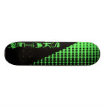 Skateboard blk-lime