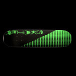 Skateboard blk-lime skateboards