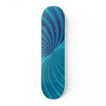Skateboard  blue spiral vortex