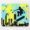 skateboard. board with birds. mousepads by asyrum skateboard. board with birds. mousepads